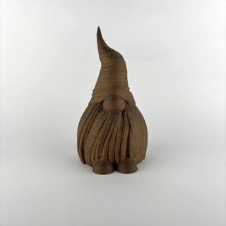 Gnomo di Natale Decorativo - Effetto Legno Scuro