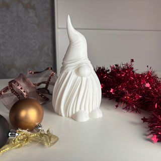 Gnomo di Natale Decorativo - Colore Bianco