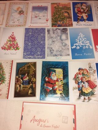 Cartoncini Bigliettini augurali natalizi con busta