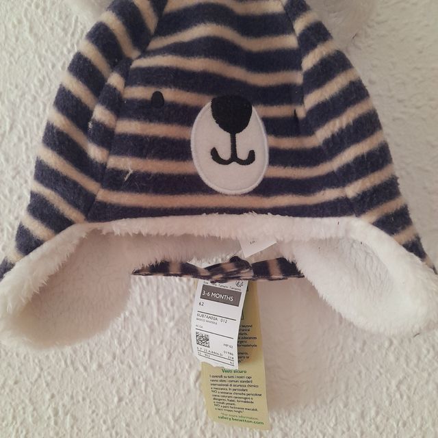 Gorro bebe 3/6 meses 