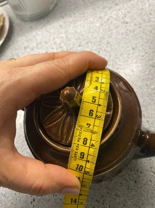 Vintage, teiera in ceramica originale anni 60