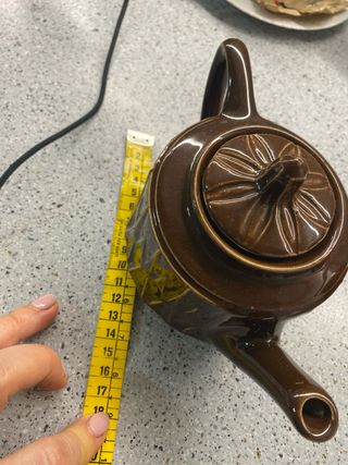 Vintage, teiera in ceramica originale anni 60