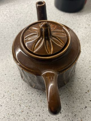 Vintage, teiera in ceramica originale anni 60