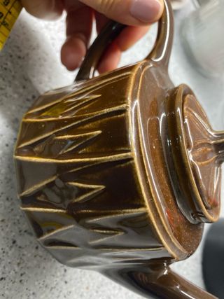 Vintage, teiera in ceramica originale anni 60