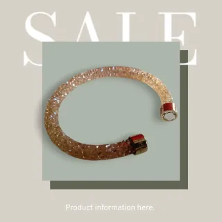 ✅PULSERA BRAZALETE SWAROVSKI CRISTALDUST ORANGE!