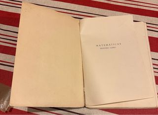 Matemáticas 2o bachillerato 1958