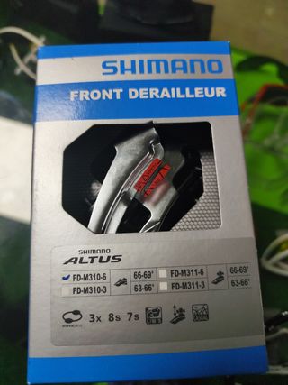 Desviador Shimano altus 3x7/8