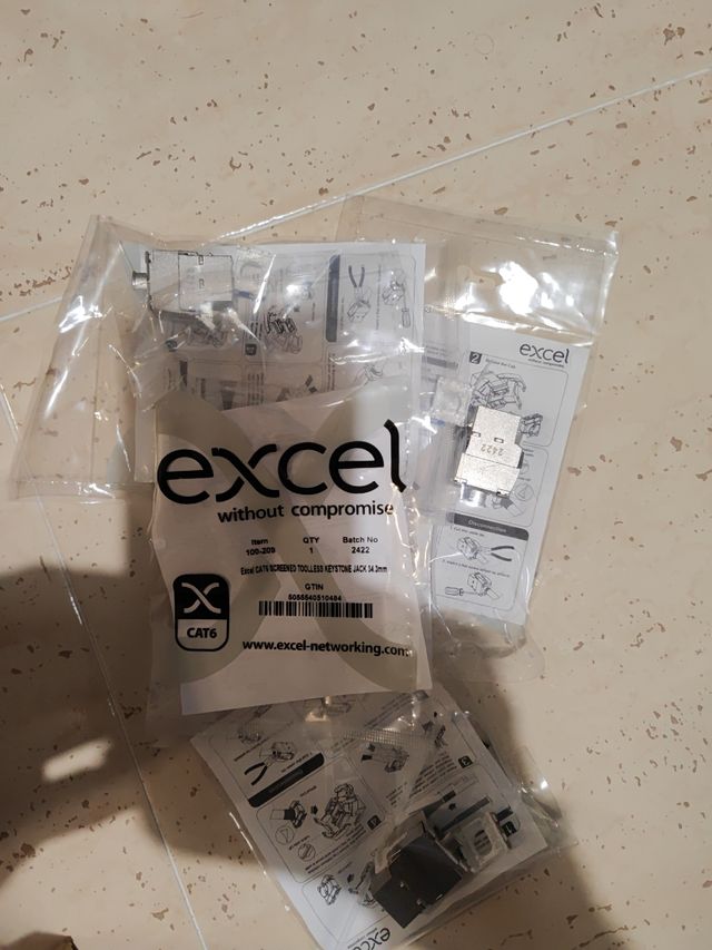 10 Clavija RJ45 FTP hembra