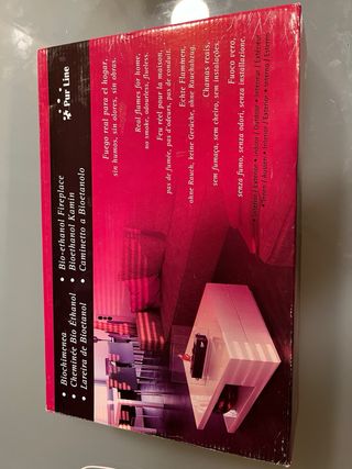 Chimenea bioetanol interior decoración