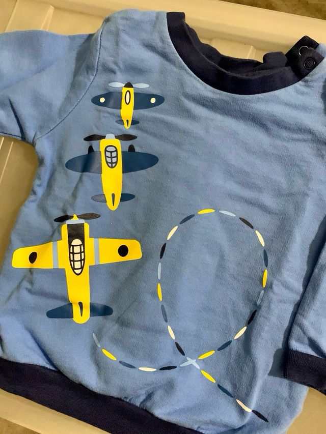 Felpa T-shirt Blukids aeroplani