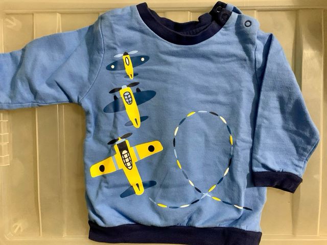 Felpa T-shirt Blukids aeroplani