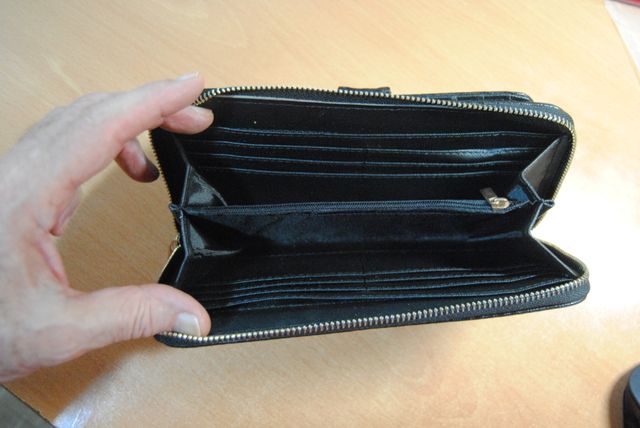 Cartera monedero mujer, en negro