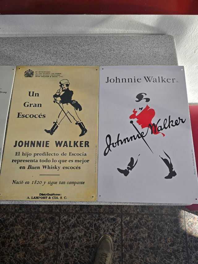 4 Carteles Chapa Johnnie Walker