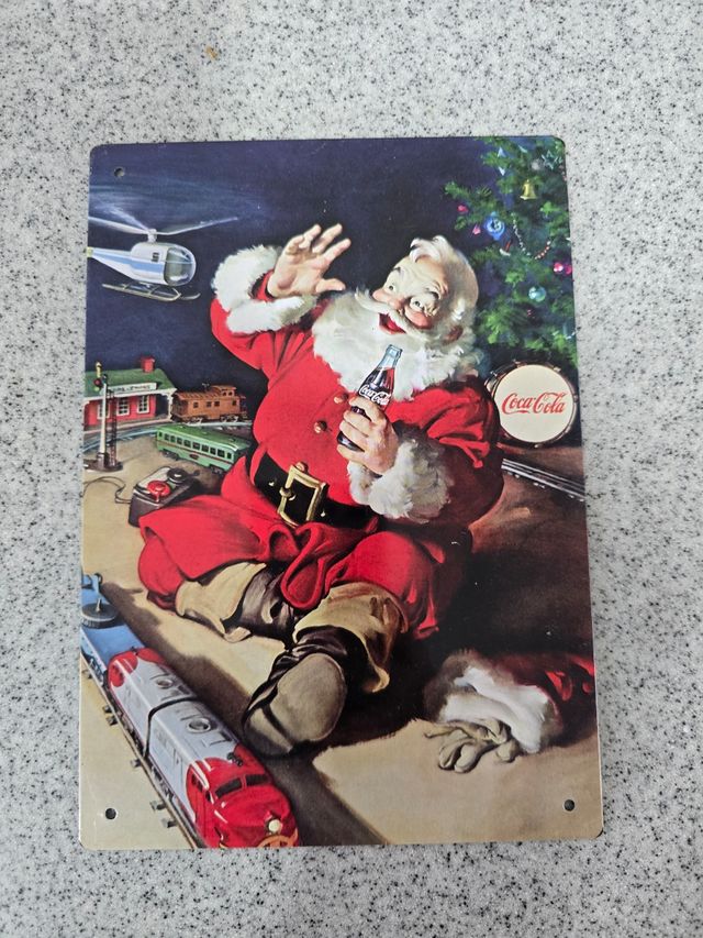 Carteles Chapa Papanoel Coca-Cola