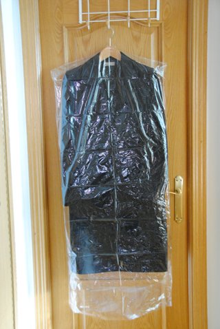 Abrigo de paño, de mujer negro 3/4, talla 48