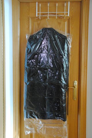 Abrigo de paño, de mujer negro 3/4, talla 48