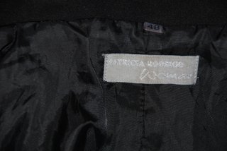 Abrigo de paño, de mujer negro 3/4, talla 48