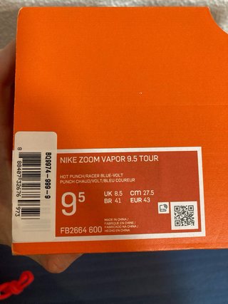 Nike Zoom Vapor Tour 9.5 - Talla 41