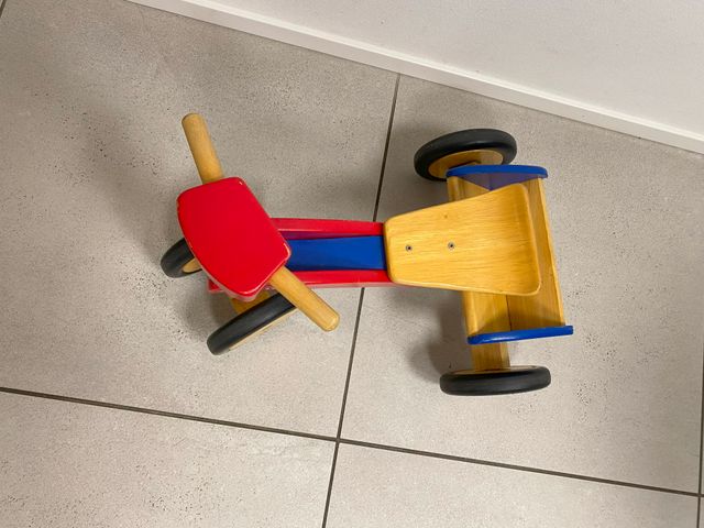 Bicicletta Triciclo in legno senza pedali