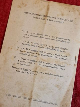 La carta del lavoro . 1928 pag. 15