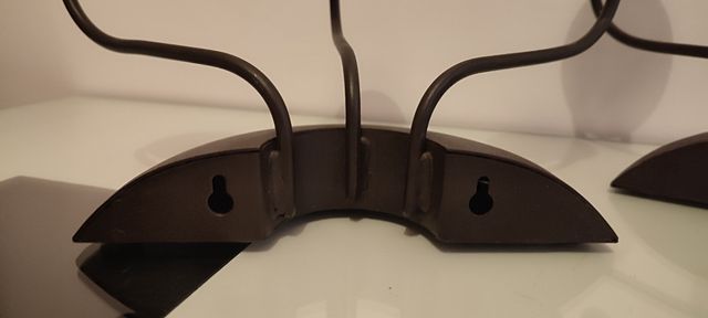 Pareja de candelabros de forja