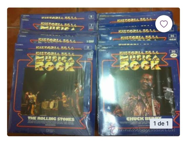 Lote 100 vinilos historia del rock