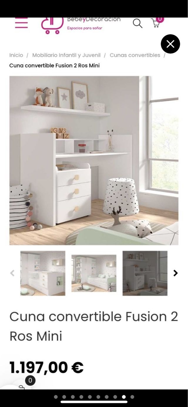 rebaja Maxicuna 70x140 convertible