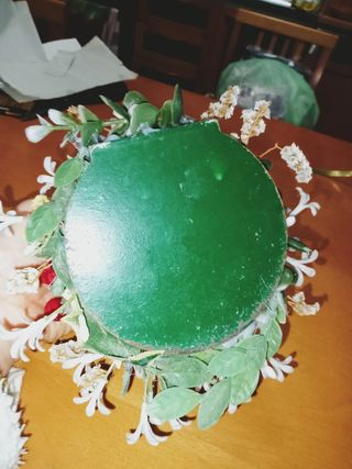 Mazzo di fiori secche Lunaria più vaso.