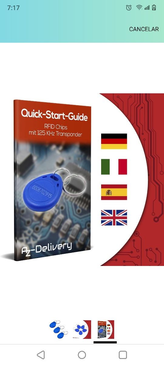 AZDelivery 20 x Chips RFID con Transpondedor de 12