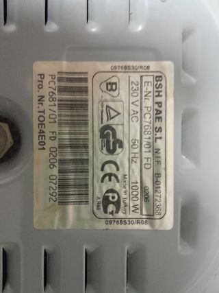 Hornillo eléctrico Ufesa