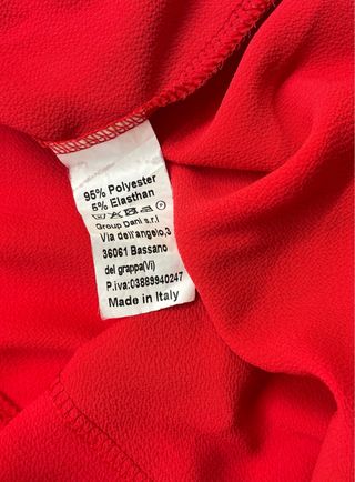 Maglia camicia rossa Dani made in italy