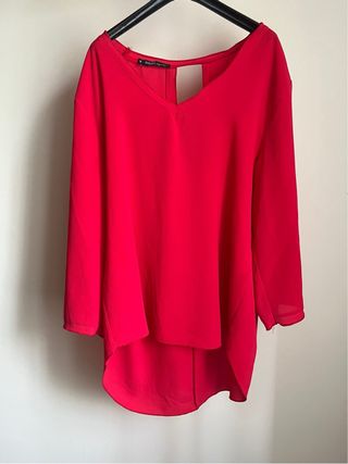 Maglia camicia rossa Dani made in italy