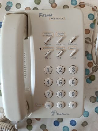 Teléfono fijo Forma telefónica