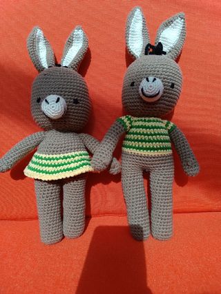 Muñecos amigurumi burrito