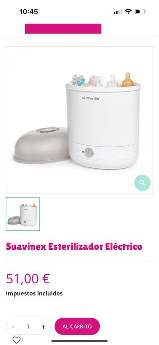 Limpia Biberones Esterilizador 3 en 1 Suavinex