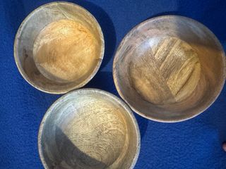 3 ciotole legno di mango