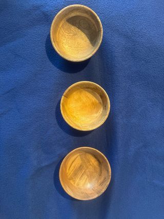 3 ciotole legno di mango