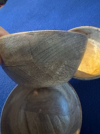 3 ciotole legno di mango