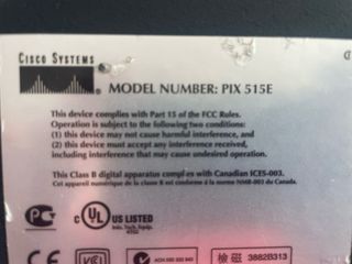 Firewall cisco pix 515E