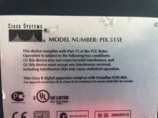 Firewall cisco pix 515E