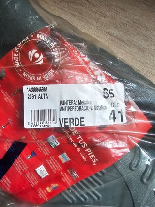 Botas de agua reforzadas de seguridad