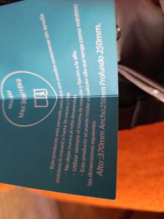 Bolsa , mochila con asiento portátil 