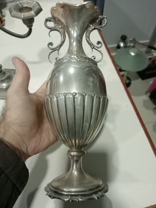 Set 3 pezzi Vintage lega plettro coppe candelabbro