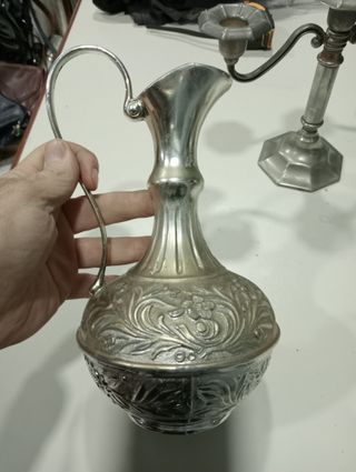 Set 3 pezzi Vintage lega plettro coppe candelabbro