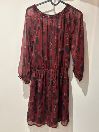 Vestido midi estampado