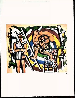 Fernand Leger -Bonita litografía Edti Limit, Firma
