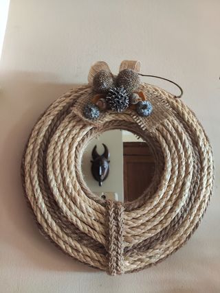 ESPEJO de fibras naturales