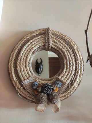 ESPEJO de fibras naturales