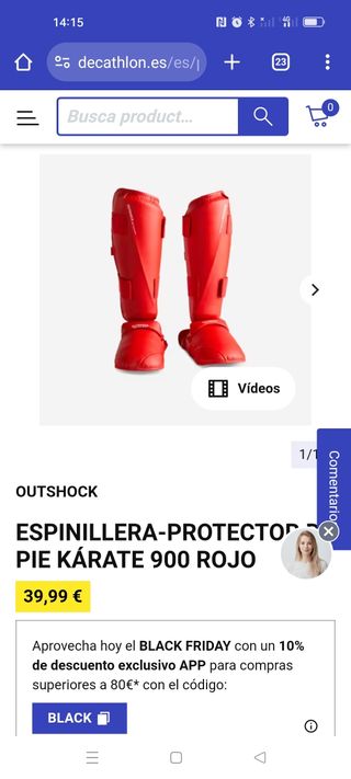 Protecciones karate kumite nuevo