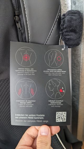 Respaldo de masaje medisana shiatsu 